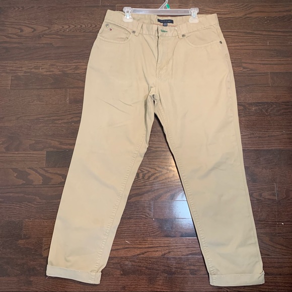 Tommy Hilfiger Men Timeless Khaki Straight Leg Relaxed Fit Pants - Picture 11 of 12